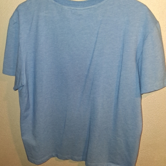 Lacoste Men's Crocodile Print Crew Neck Stretch Organic Cotton T-Shirt Blue XL - Picture 7 of 7